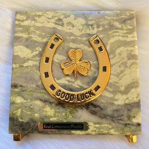 Marble Shannon Good Luck Horseshoe Souvenir Plaque